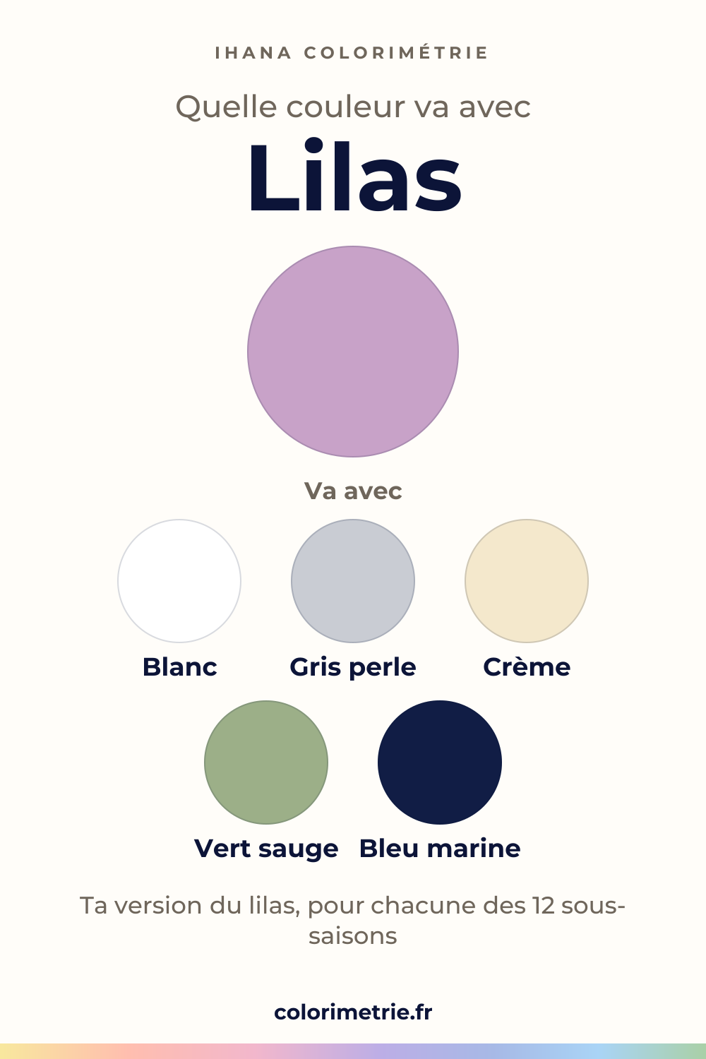 Quelle couleur va avec le lilas : la couleur et cinq partenaires