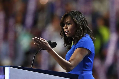 colorimétrie - discours en public michelle obama
