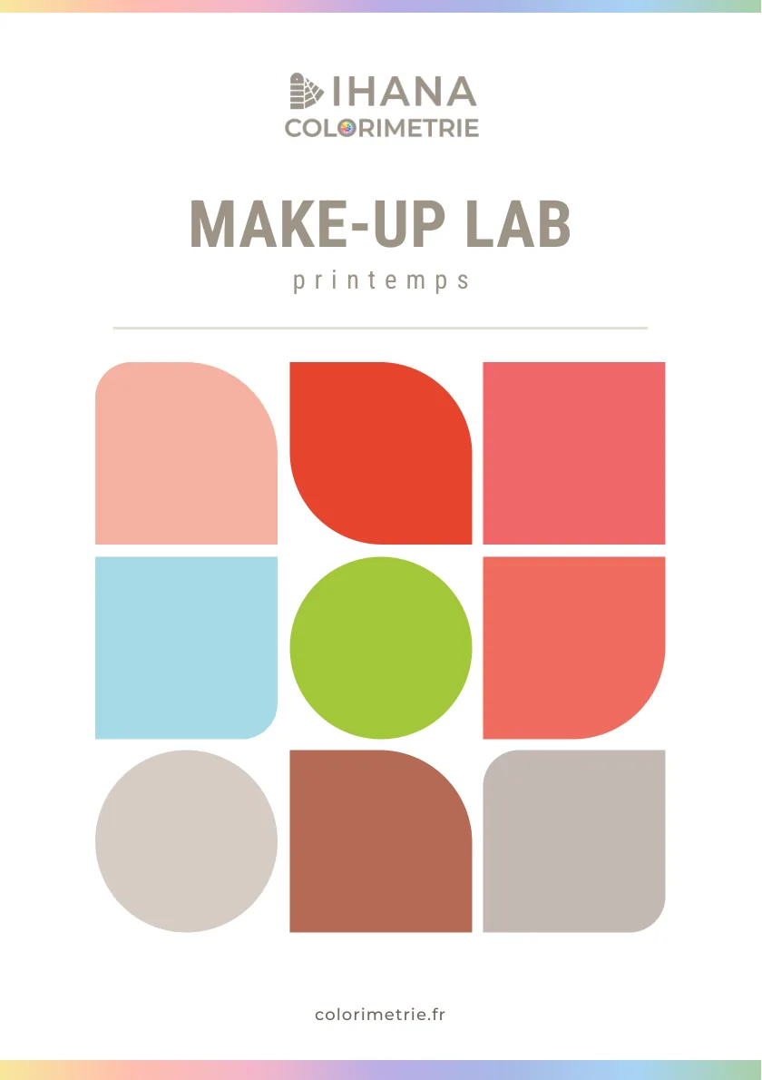Couverture du Make-up Lab printemps : neuf formes de couleurs et le nom de la saison