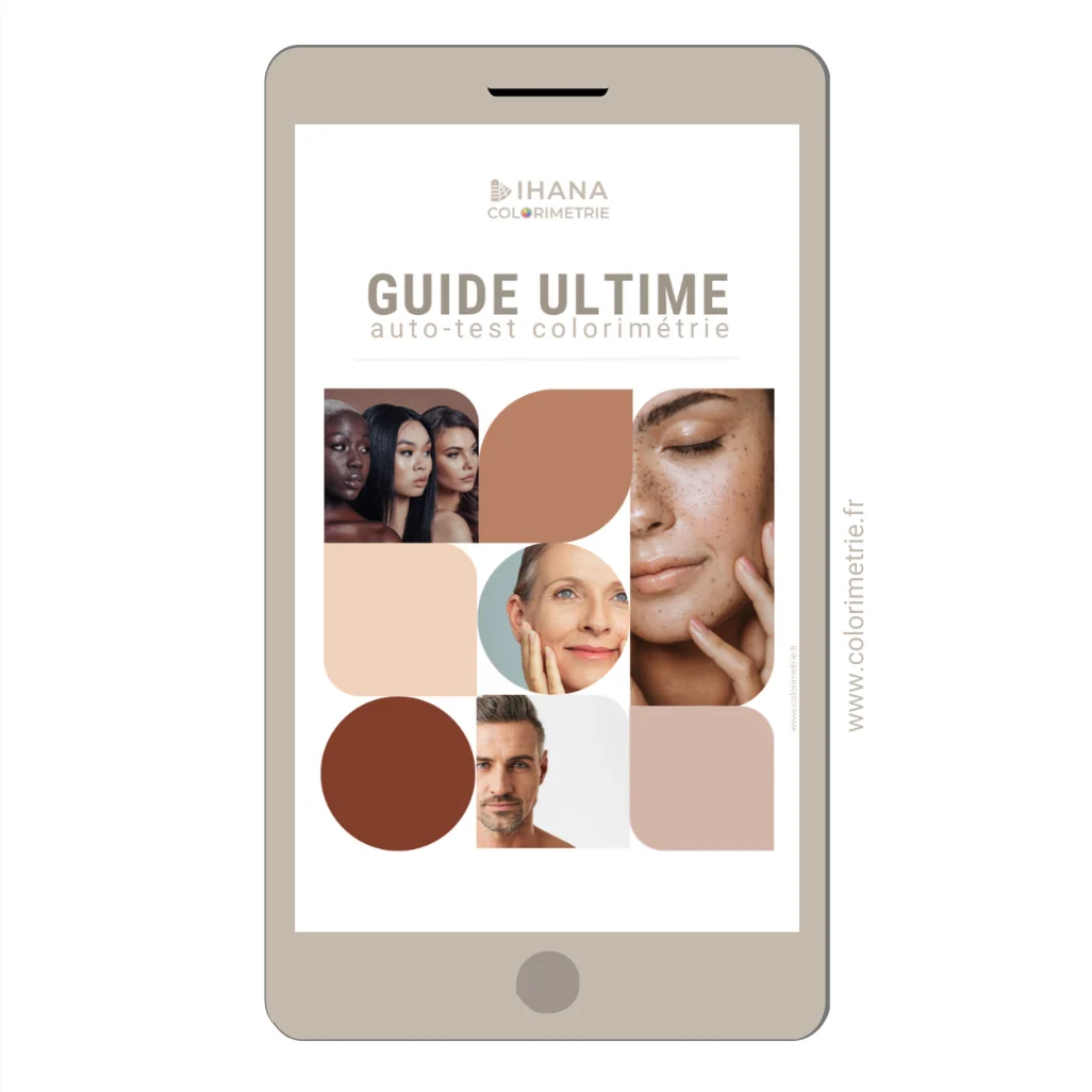 Le guide ultime auto-test colorimétrie d’Ihana sur un téléphone